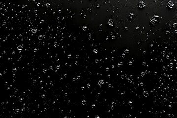 Bubble texture isolated on black background for compositing. Close-up photo.