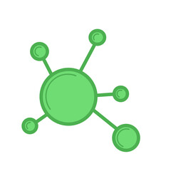 Molecule Vector Icon Illustration 