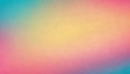 Colorful Pink, Yellow, and Turquoise Gradient Noisy Grain Background Texture