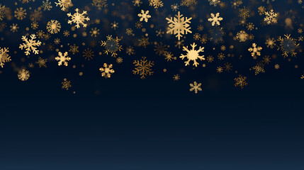 Festive snowflake background with beautiful design and space for text