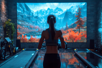 An augmented reality fitness game that turns exercise routines into interactive adventures, motivating users to stay active by blending physical activity. Generative Ai.