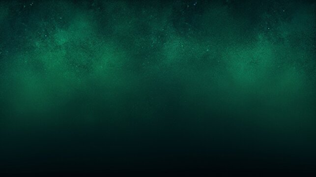 Dark green color gradient grainy background, illuminated spot on black, noise texture effect, wide banner size. 4k, high detailed, full ultra HD, High resolution