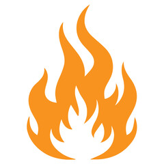 set of fire icon vector 