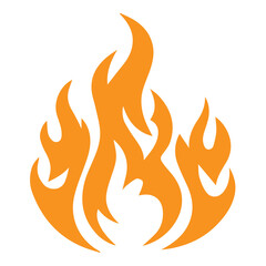 set of fire icon vector 