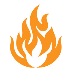 set of fire icon vector 