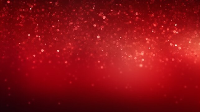 Festive Red color gradient grainy background, illuminated spot on black, noise texture effect, wide banner size. 4k, high detailed, full ultra HD, High resolution