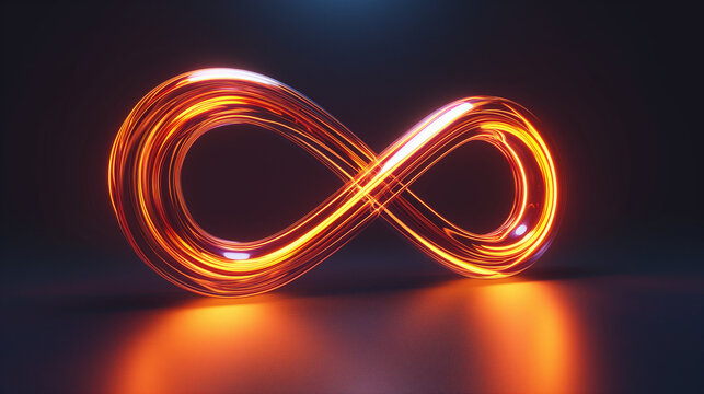 Infinity sign of light trails