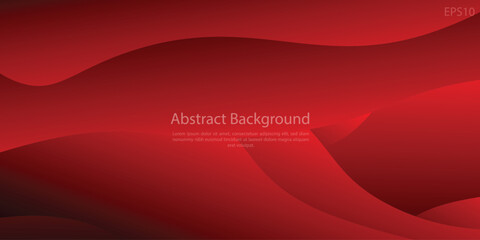 Abstract Background Red and Black Combine digital art and light in middle, dark red color design. Vector EPS10