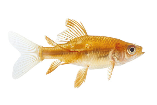 Tetraodontiformes fish isolated on white transparent background.