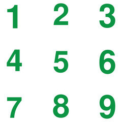 Bullet Point or Circle Number icon symbol sign, vector illustration