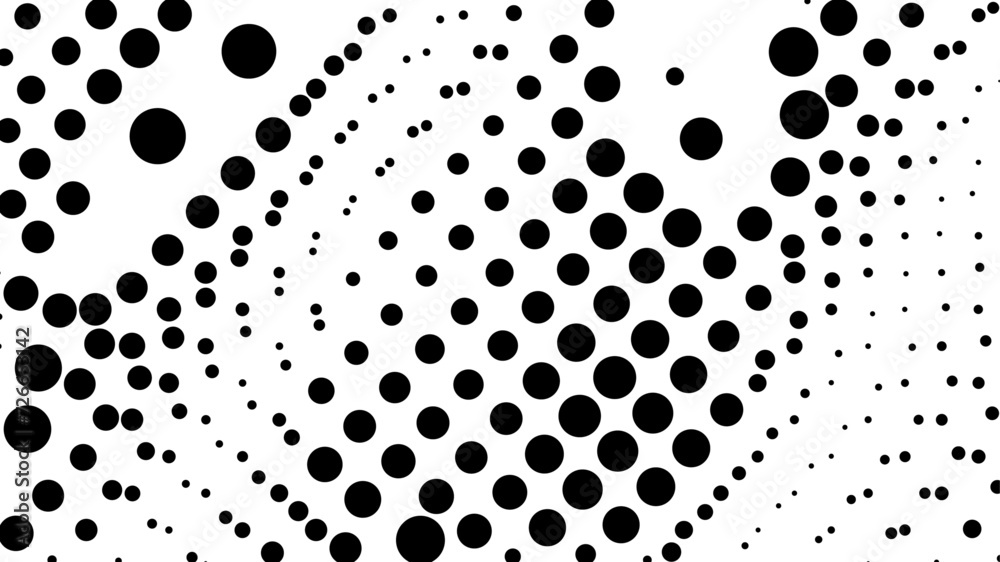 Canvas Prints Abstract pop art comic style black halftone isolated on white background Vector. Dotted black dot spray vector illustration. Creative pattern vector halftone background. Black dot spray gradation.