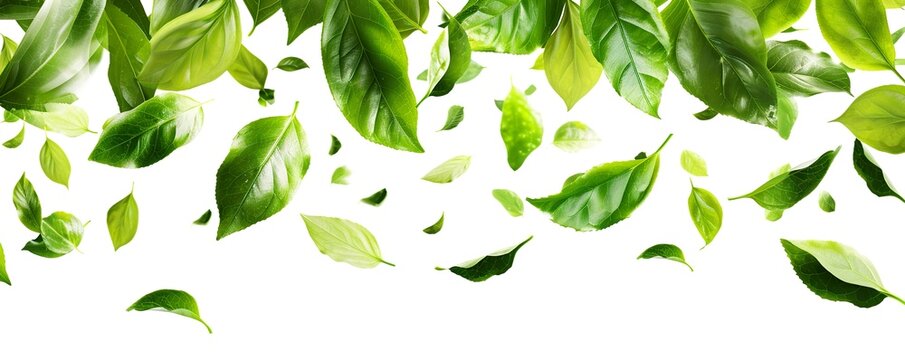 green leaves background HD 8K wallpaper Stock Photographic Image