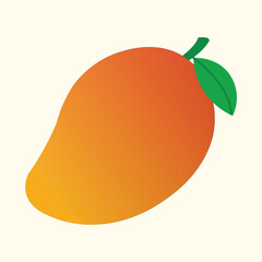 Mango  fruit icon isolated vector