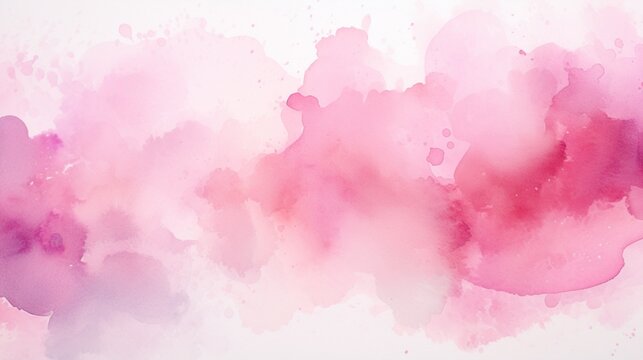 Water color, pink, white background, used as a background in the wedding and other tasks. 4k, high detailed, full ultra HD, High resolution