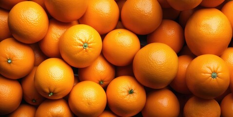 Close-up of Fresh Oranges in Full Frame