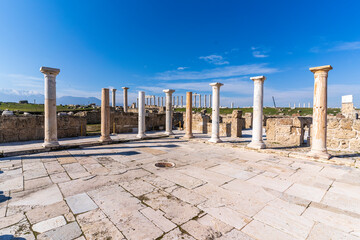 The peristyle house church view in Laodikeia Ancint City of Turkey