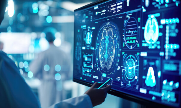 Medical technology, AI technology is utilized by doctors for diagnosing increasing the accuracy of patient treatments.