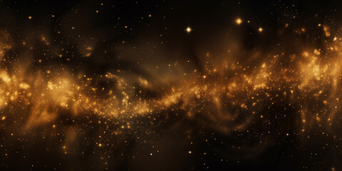 Abstract star background in gold color 