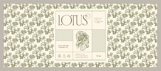 Minimal cosmetics label design template. Beauty illustration of elegant signs and badges for beauty, natural cosmetics, wellness, creative agency, fashion, wedding