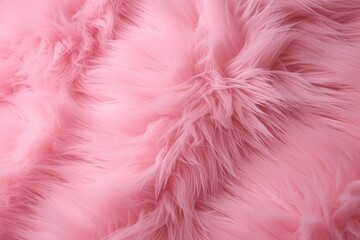 Pink fur texture background. Fluffy pink fabric texture. Close up, Show a pink fur background with a surface wool texture, AI Generated