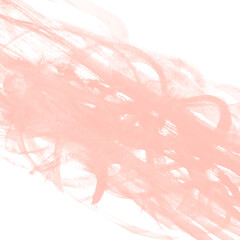 Light coral abstract watercolor brushstrokes on a blank white canvas create soft texture and minimalist design elements. Banner for decor design, wedding poster, pastel