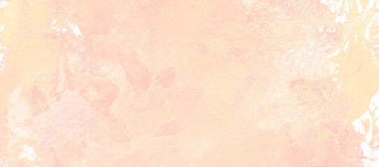 Abstract peachy-pink watercolor textures with subtle variations and a dreamy, creamy feelon white, banner, minimalistic illustration, peach in pastel colors, horizontal
