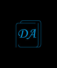 DA Latter Logo Design