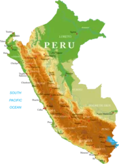 Peru-highly detailed physical map © bogdanserban