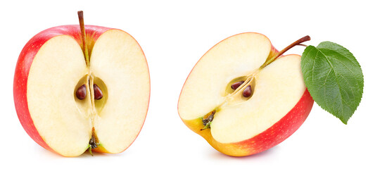 Fresh organic red apple isolated