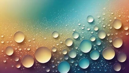Abstract colorful background with water drops. illustration for your design.