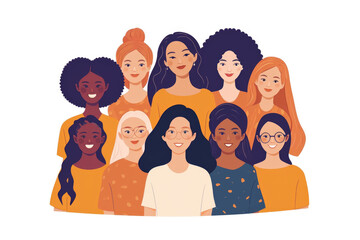 Colorful Gathering of Diverse Women