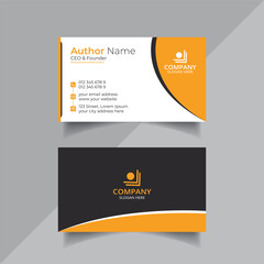 Vector clean style modern business card template or visiting card design