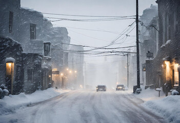 Icy Desolation: A Chilling Tale of a Freezing Town and City, Stranded in Extreme Cold with No Heat, No Electricity, and Engulfed in a Blizzard