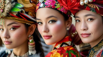 Obraz premium Traditional People Portraits