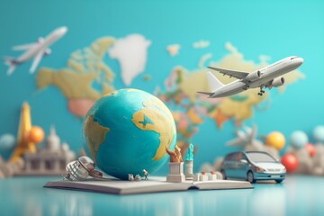 Concept of tourism, international travel for a vacation