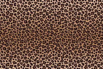 leopard skin texture Dark brown leopard spotted texture vector illustration