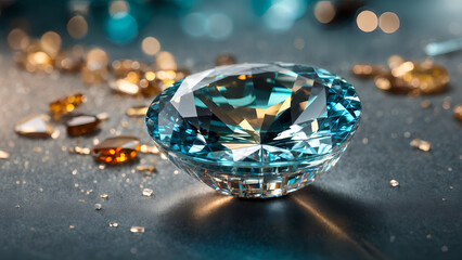 A sparkling and professionally polished zircon stone.
