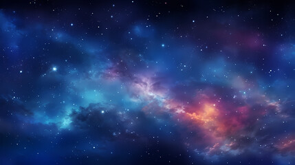 Naklejka premium Countless stars twinkle in the night sky