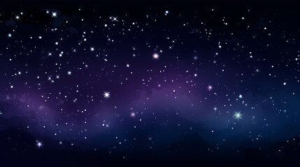 Fototapeta premium Mysterious star themed gradient background with countless twinkling stars