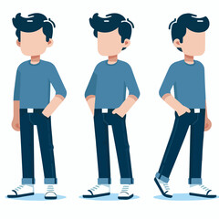 Fototapeta premium illustration of a man