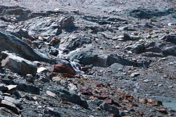 Textures of a mountain in Zermatt.