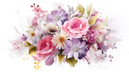 Obraz na płótnie Canvas Beautiful flowers and ornaments