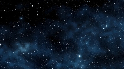 Countless stars twinkle in the night sky
