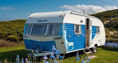 caravan in the middle of nowhere