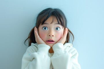 Adorable Girl with Shocked Expression