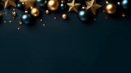 Luxurious shiny Christmas ball decoration, Christmas and New Year ornaments background