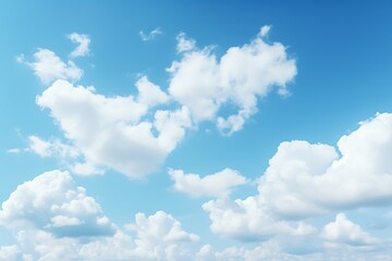 Naklejka na ściany i meble blue sky with white clouds 