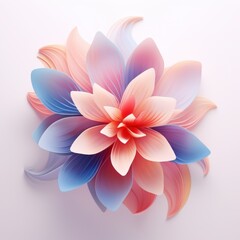 Fototapeta premium Happy women's day. Mother's day. 8 march. Flowers on stem with leaves, Blossom floral bouquet. Flowers in plastic 3d. spring flowers. Flower made from plastic bottles recyclable garbage concept.