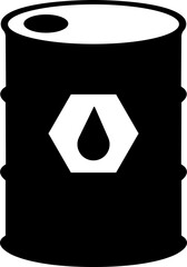 Barrel oil drum icon in flat style. isolated on transparent background petroleum drum symbol with drop sign Oil stocks Gallon fuel drum containers. Oil industry. Vector for apps, website