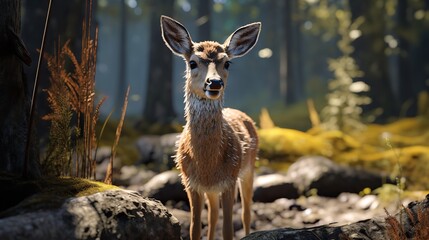 Deer and Mole 8K 4K Photorealistic Ultra Photo

